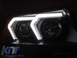 Juego de faros LED adecuado para BMW Serie 3 E90 sedán, E91 touring 2005-2008 con base negra-image-6152656