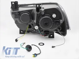 Juego de faros LED de tuning adecuado para Dodge Charger 2011-2015 con base negra, que cuenta con intermitentes dinámicos, para el modelo con luces diurnas de fábrica, izquierdo y derecho-image-6152850