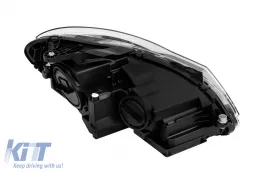 Juego de faros LED de tuning adecuado para Mercedes C-Class W204, S204 2011-2014 con base cromada, izquierdo y derecho-image-6150270