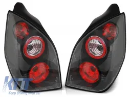 image-60-Juego de luces traseras de tuning adecuado para Citroen C2 11.2003-2010 con base negra, izquierdo y derecho