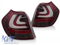 image-42-Juego de luces traseras LED adecuado para BMW Serie 1 E87 2004-2007, con base roja, izquierda y derecha