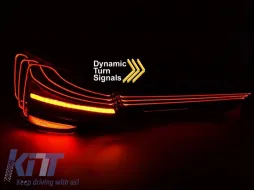 Juego de luces traseras LED adecuado para BMW Serie 4 G22 coupé, G23 convertible después de 2020, con base ahumada, izquierda y derecha-image-6151898