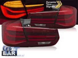 Juego de luces traseras LED adecuado para BMW Serie 3 F31 Touring 2011-2018 con intermitentes dinámicos, base roja, izquierda y derecha-image-6151922