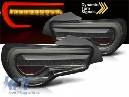 Juego de luces traseras LED adecuado para Toyota GT86 2012-2021, base ahumada, izquierda y derecha-image-6237961