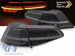 image-44-Juego de luces traseras LED adecuado para Volkswagen Golf VII 2013-2019 hatchback, con base ahumada, izquierda y derecha