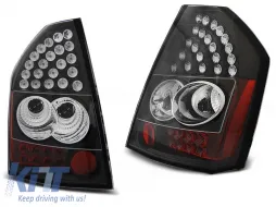 image-23-Juego de luces traseras LED de tuning adecuado para Chrysler 300C/300 2009-2010 con base negra, izquierda y derecha