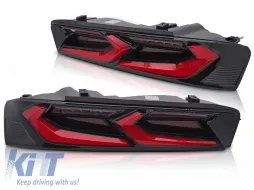 image-30-Juego de luces traseras LED de tuning adecuado para Chevrolet Camaro 2016-2018, con intermitente dinámico, base negro-rojo, izquierda y derecha