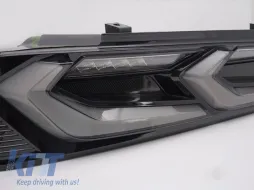 Juego de luces traseras LED de tuning adecuado para Chevrolet Camaro 2016-2018, con señal de giro dinámica, base ahumada negra, izquierda y derecha-image-6151968