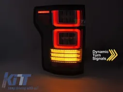 Juego de luces traseras LED de tuning adecuado para Ford F150 2014-2020, con señal de giro dinámica, base ahumada, izquierda y derecha-image-6237742