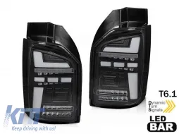 image-30-Juego de luces traseras LED de tuning adecuado para VW T6.1 2019-2021 con base ahumada blanca, izquierda y derecha para el modelo con luces traseras halógenas instaladas de fábrica