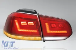 Juego de luces traseras LED Osram adecuado para VW Golf VI 2008-2013, base roja y blanca, izquierda y derecha-image-6238329