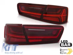 image-73-Juego de luces traseras LED tuning adecuado para Audi A6 C7 sedán 2011-2014 rojo/blanco, izquierdo y derecho, para el modelo con luces traseras LED de fábrica