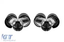 Juego de salidas de escape tipo Akrapovic con cubierta de carbono, izquierda y derecha-image-6131375
