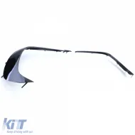 Juego de spoiler delantero parachoques deportivo negro brillante adecuado para Mercedes Clase A W176-image-6192281