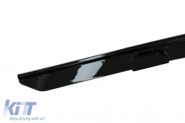 Jupes latérales Add-on Extensions pour BMW 2 F22 F23 2014+ M-Performance Look Noir brillant-image-6076993