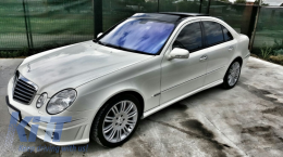 Jupes latérales pour Mercedes Classe E W211 2003-2009 Sport Design-image-6052957
