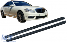 Jupes latérales pour Mercedes Classe S W221 2005-2013 S65 Look seul pour Empattement long-image-6089054