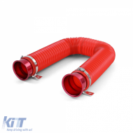 Kaltluft-Performance-Kit Luftansaugflexrohr Rot Universal, geeignet für Sportluftfilter-image-6190850