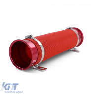 Kaltluft-Performance-Kit Luftansaugflexrohr Rot Universal, geeignet für Sportluftfilter-image-6190851