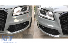 Kalvmmata Fóton Omíchlhs Plaϊnés grílies katállhla gia Audi Q5 SUV 8R Ananéosh (2012-2016) Full Mavro RS Schediasmós-image-6126572