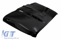 Kapuze Motorhaube für Jeep Wrangler 2D 4D 07-17 Luft Motorkühlung Carbon Look-image-6046177
