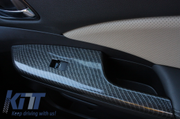 Karbonszálas kinézetű ajtóvédő karfa Honda CRV (2012-2016) IV Generation OEM Design-image-6021450