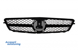 Katállhlo gia MERCEDES C-Class W204 Ananéosh C63 Body Kit T-Modell S204 Statheró salóni Estate me Emprós Grília Athlhtikó Mavro Glossy-image-6024811