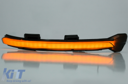 Kathrépths Dunamikó flas strofís Light Light SMOKE LED SEQ katállhlo gia VW Golf 7 Chátsmpak Variant (2013-2017) Touran II (2015-Up)-image-6091309