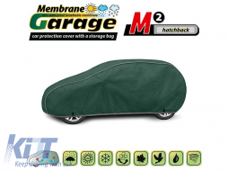 Kegel Membrane Garage Cover size M2 green suitable for hatchback 380-405x126-136cm - ABAUSC6006924