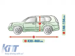 Kegel Membrane garázsponyva L-es méret zöld SUV/Offroad autókhoz-image-6131174