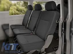 image-47-Kegel-Polsterung geeignet für die 2. Sitzreihe des VW T6 nach 2015 mit drei Einzelsitzen, Farbe Graphit