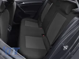 Kegel-Polsterung geeignet für Vorder- + Rücksitze des Volkswagen Golf VII 2012-2019, schwarz mit Muster-image-6212223