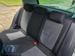 Kegel-Polsterung geeignet für Vorder- + Rücksitze des Volkswagen Golf VII 2012-2019, schwarz mit Muster-image-6212228