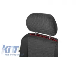Kegel Polsterung Serie Ares Tailor Made für die hintere komplette Dreisitzerbank geeignet für Renault Trafic, Opel Vivaro, Nissan Primastar 2001-2014, schwarz-image-6212176