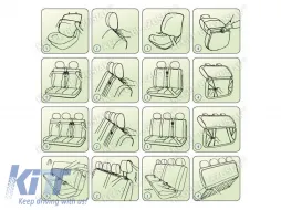 Kegel Polsterung Serie Ares Tailor Made für die hintere komplette Dreisitzerbank geeignet für Renault Trafic, Opel Vivaro, Nissan Primastar 2001-2014, schwarz-image-6212177
