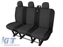 Kegel Polsterung Serie Ares Tailor Made für die hintere Dreisitzerbank geeignet für Renault Trafic, Opel Vivaro, Nissan Primastar 2001-2014, schwarz-image-6212180
