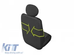 Kegel Polsterung Serie Ares Tailor Made geeignet für vorderer kompletter Doppelsitz auf Renault Master, Opel Movano, Nissan NV400 nach 2010, schwarz-image-6212188