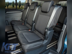 Kegel Tailor Made upholstery suitable for second row seats 1+1+1 on Ford Tourneo Custom, Volkswagen T7 after 2024, black with gray-image-6212373