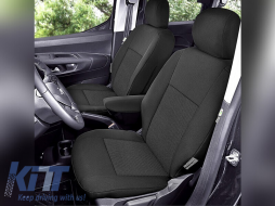 image-67-Kegel Tailor Made upholstery suitable for two individual seats on Peugeot Rifter, Partner, Citroen Berlingo, Opel Combo E, Toyota Proace City Van after 2019, black with pattern