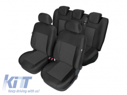 Kegel Tailore Made upholstery suitable for front and rear split seats of Opel Corsa E 2014-2019, black - ABSCO6015740