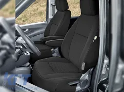 image-2-Kegel upholstery series Ares suitable for front seats of Mercedes Vito W447 after 2014 with two single seats, color graphite