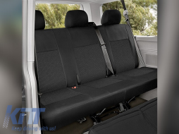 Kegel upholstery series Ares Tailor Made suitable for second or third row seats of Volkswagen T5 2003-2015, T6 after 2015, black - ABSCV6015755