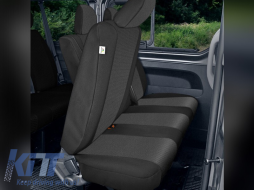 Kegel upholstery series Tailor Made suitable for rear triple seat of Renault Trafic, Opel Vivaro, Nissan NV300, Fiat Talento after 2014, black - ABFISC6006794