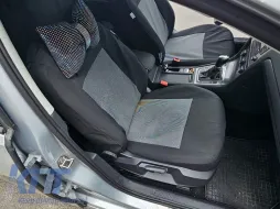 Kegel upholstery suitable for front + rear seats of Volkswagen Golf VII 2012-2019, black with pattern-image-6212224
