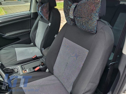 Kegel upholstery suitable for front + rear seats of Volkswagen Golf VII 2012-2019, black with pattern-image-6212226