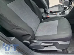 Kegel upholstery suitable for front + rear seats of Volkswagen Golf VII 2012-2019, black with pattern-image-6212227