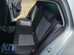 Kegel upholstery suitable for front + rear seats of Volkswagen Golf VII 2012-2019, black with pattern-image-6212230