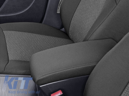 Kegel upholstery suitable for front + rear seats of Volkswagen Passat B7 2010-2014, black with pattern-image-6212244