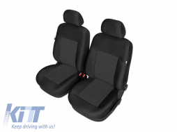 Kegel upholstery suitable for front seats of Audi A4 B8 2007-2015, black with pattern - ABAUSC6006810