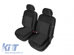 Kegel upholstery suitable for front seats of Toyota Yaris 2011-2019, black with pattern - ABSCT6015728